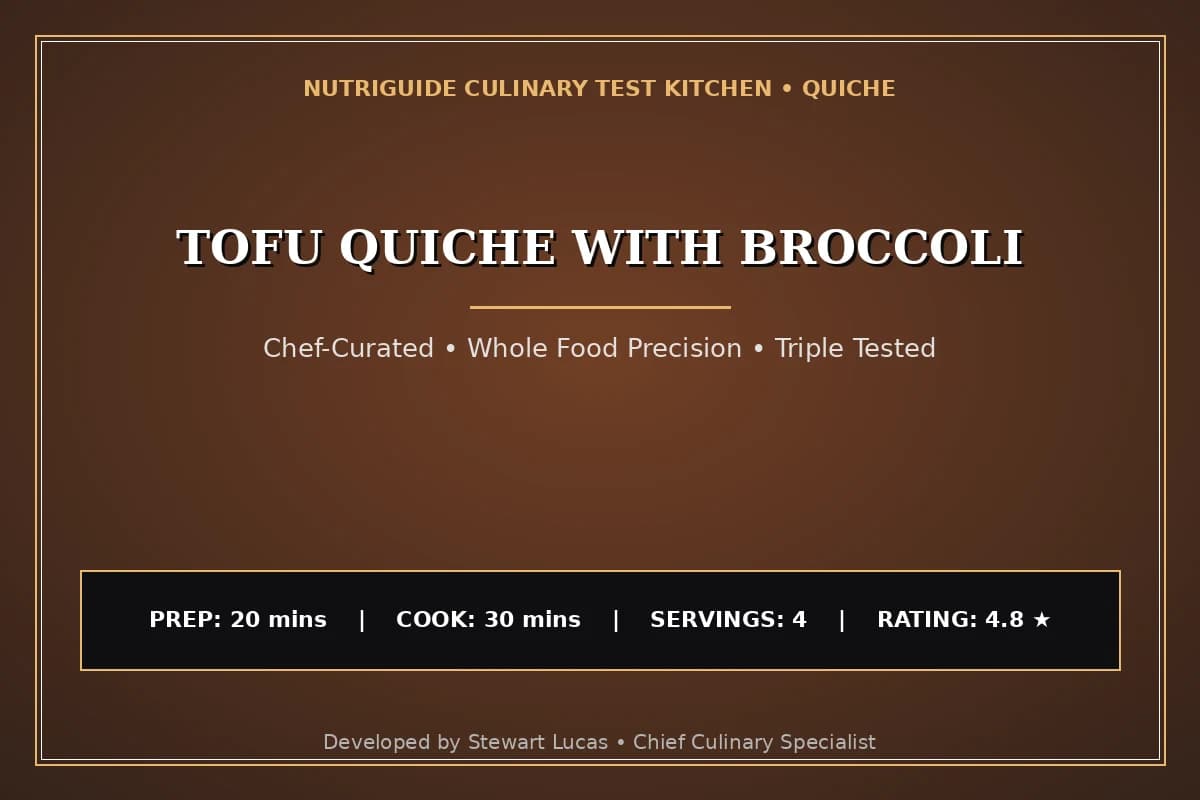 Tofu Quiche With Broccoli