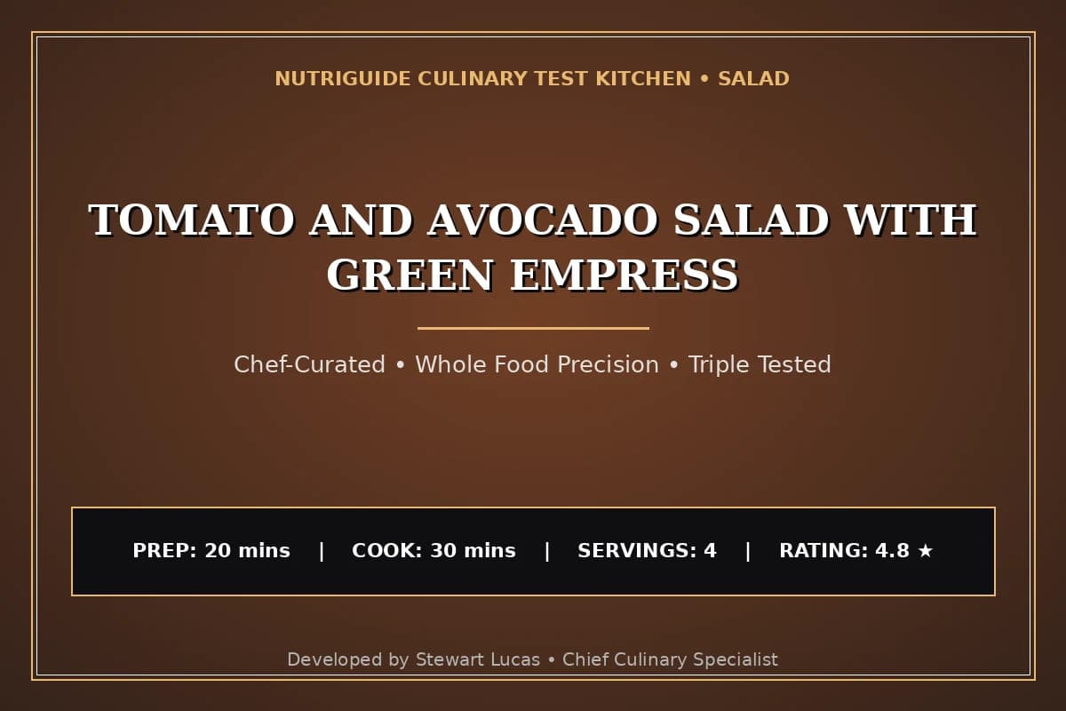 Tomato And Avocado Salad With Green Empress