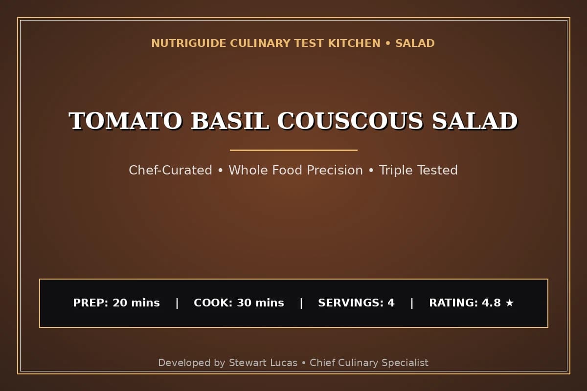 Tomato Basil Couscous Salad
