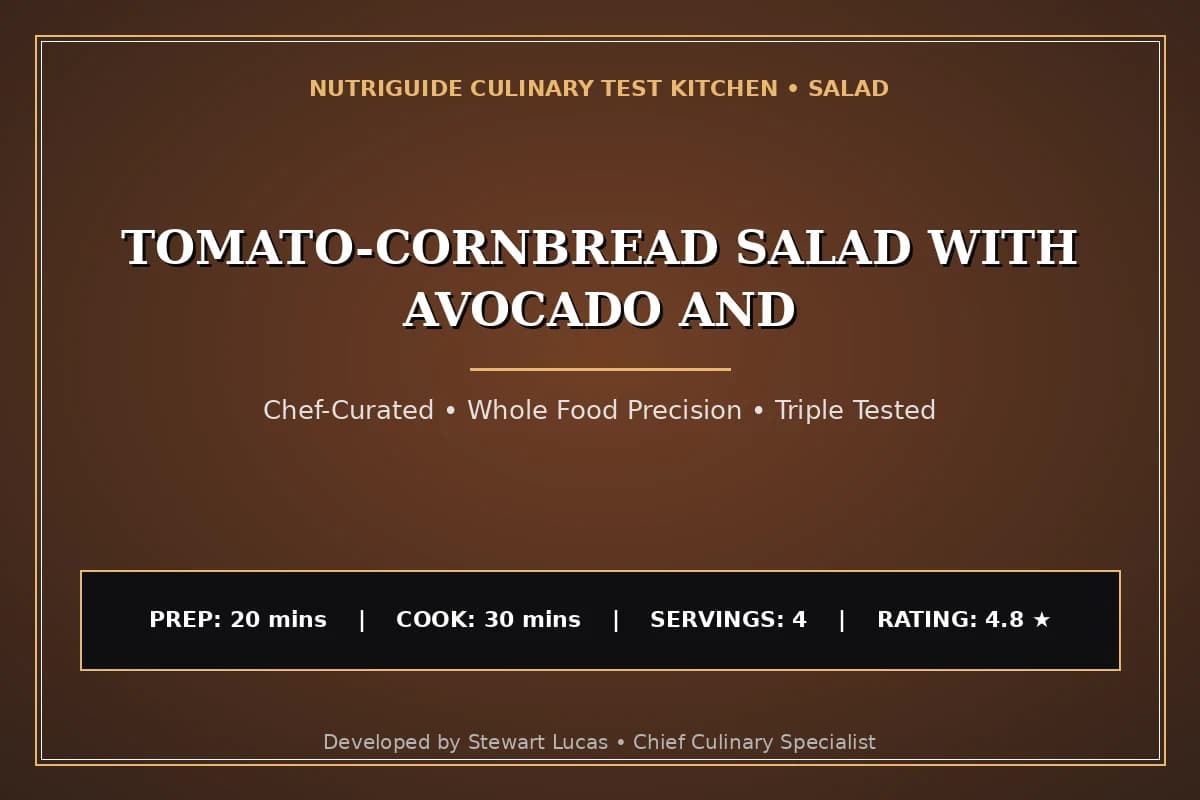 Tomato-Cornbread Salad With Avocado And