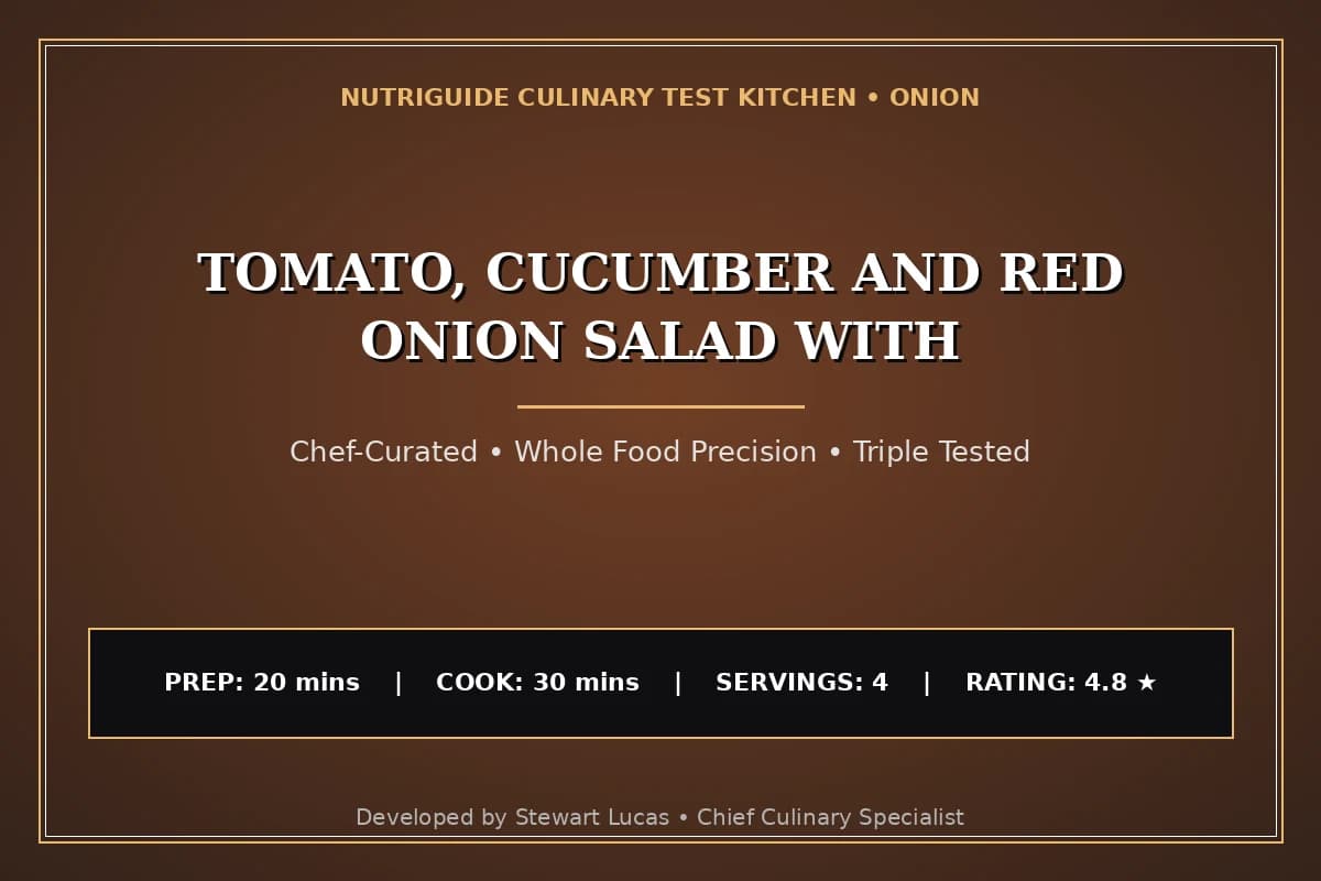 Tomato, Cucumber And Red Onion Salad With