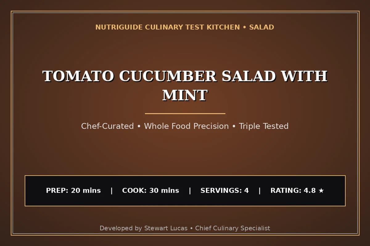 Tomato Cucumber Salad With Mint