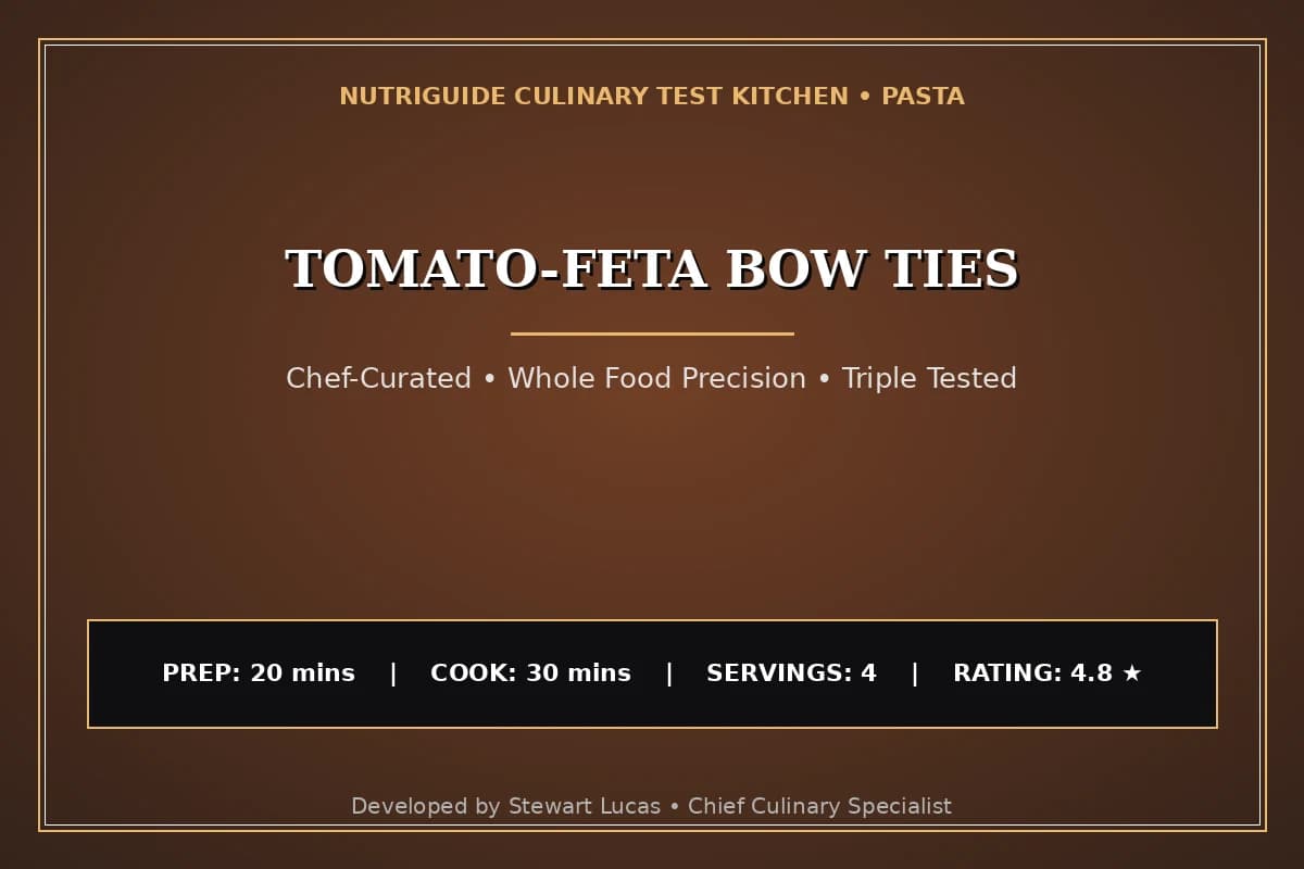 Tomato-Feta Bow Ties