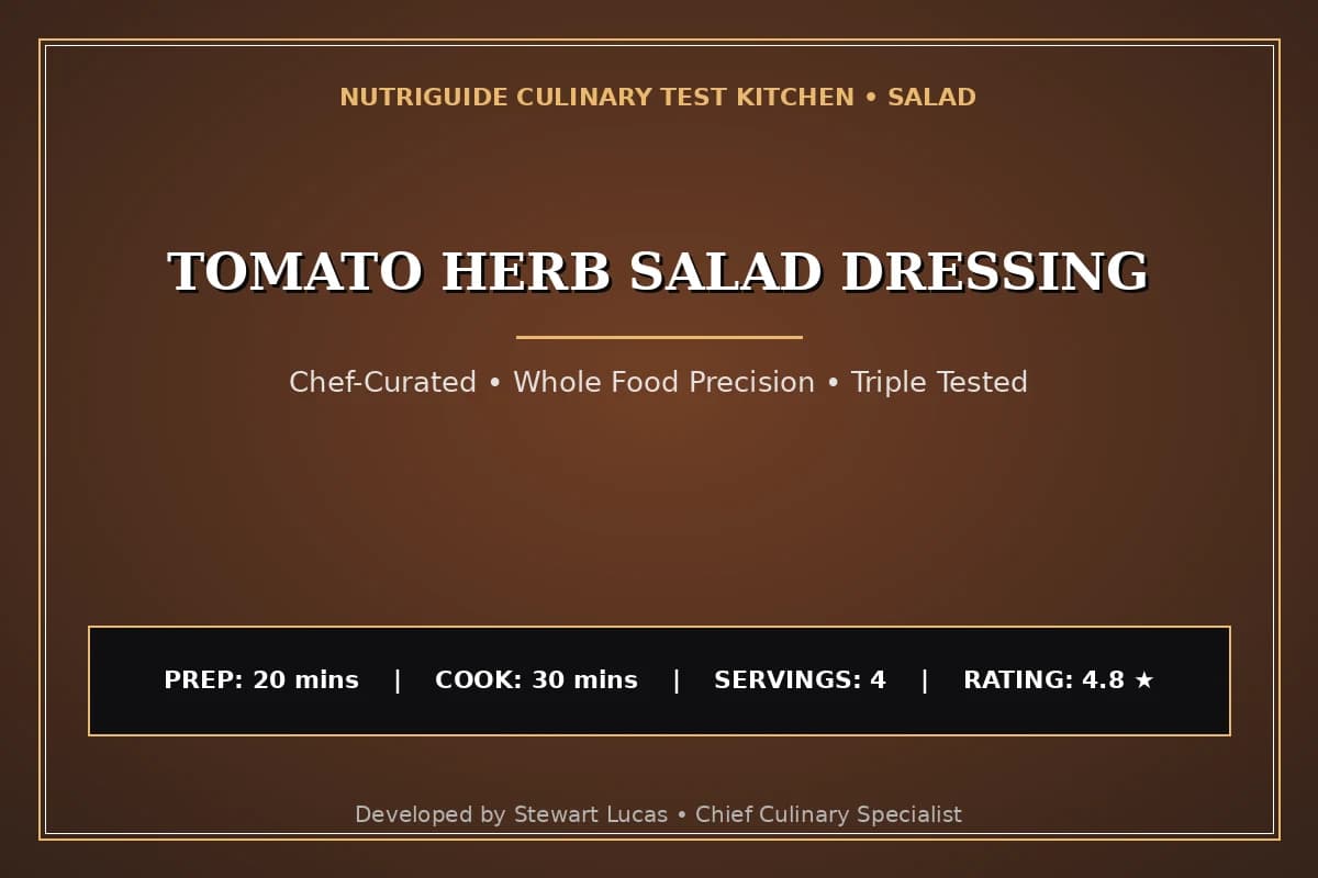 Tomato Herb Salad Dressing