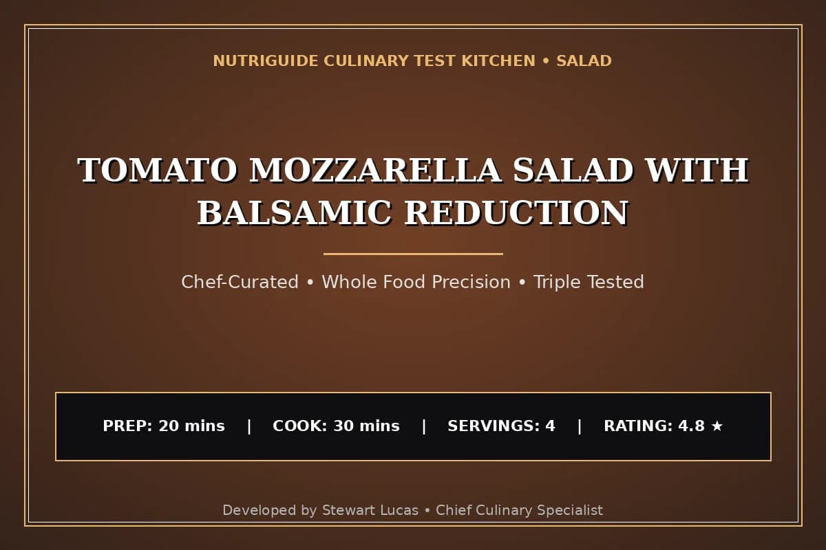 Tomato Mozzarella Salad With Balsamic Reduction