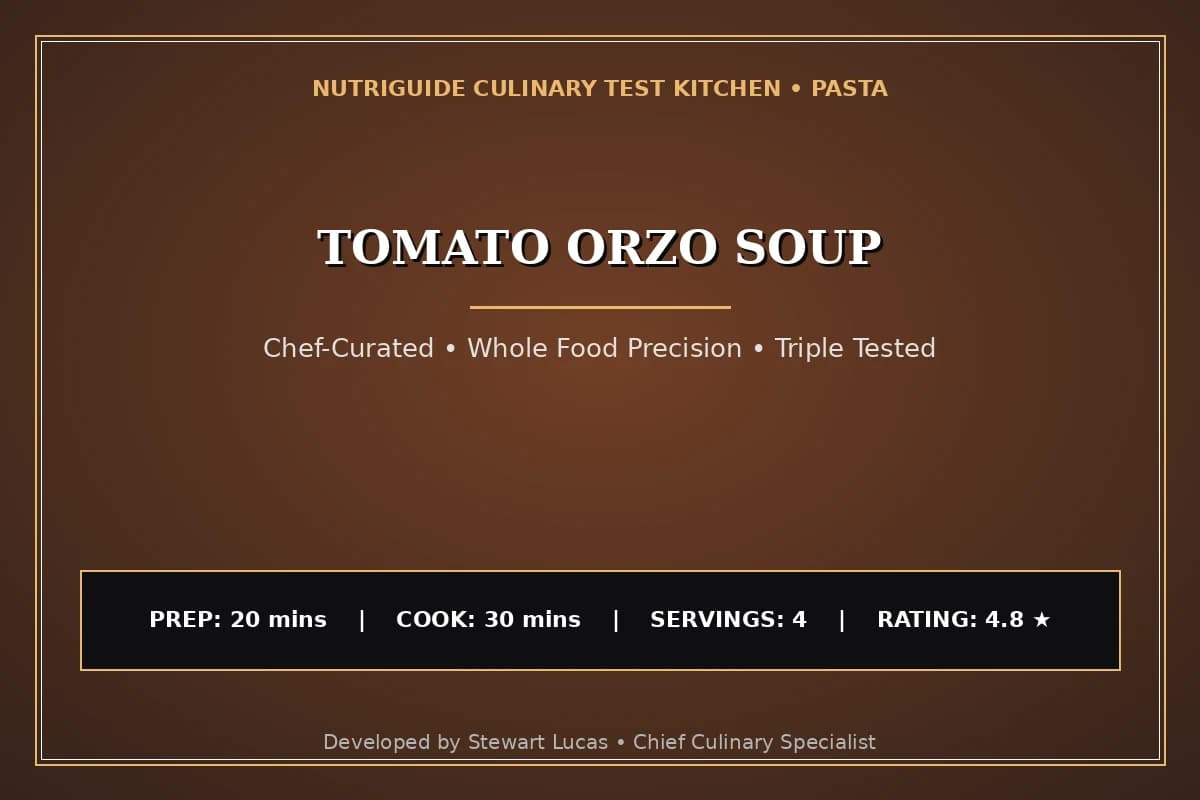 Tomato Orzo Soup