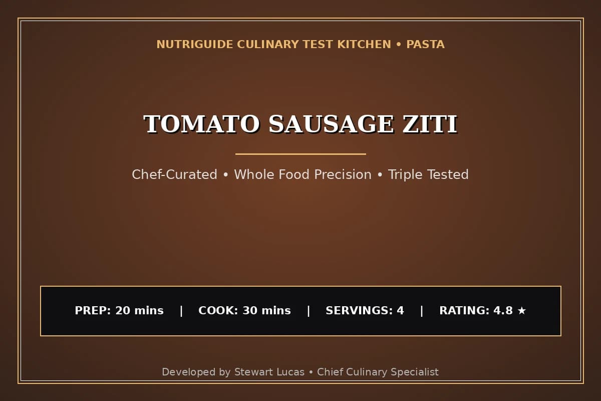 Tomato Sausage Ziti