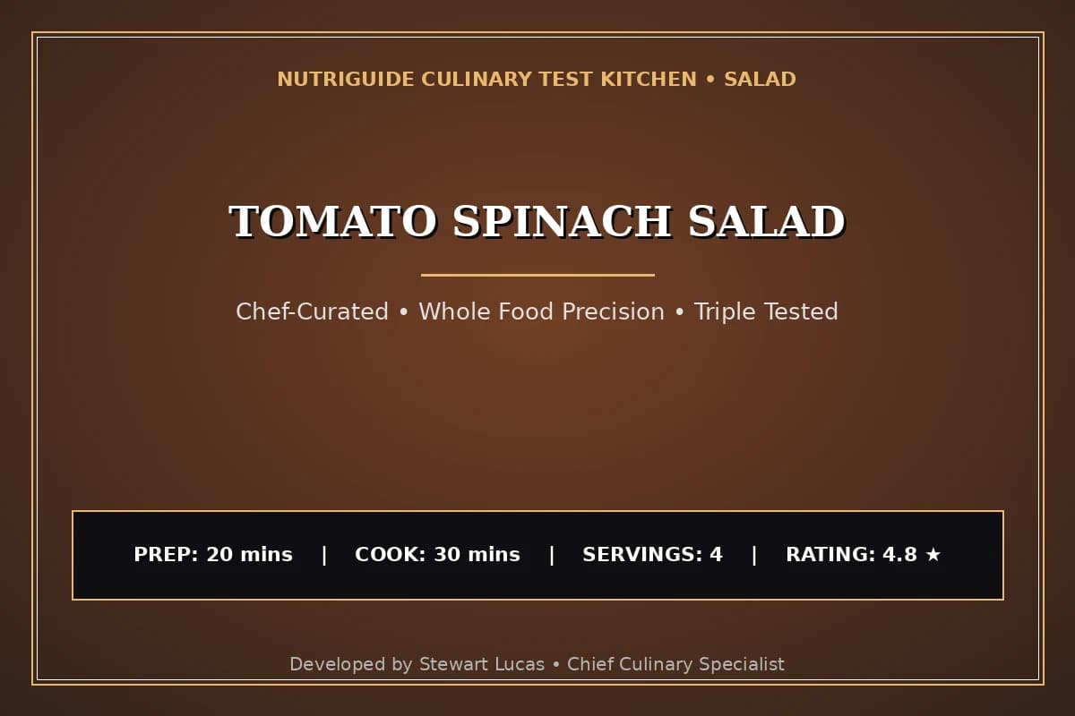 Tomato Spinach Salad