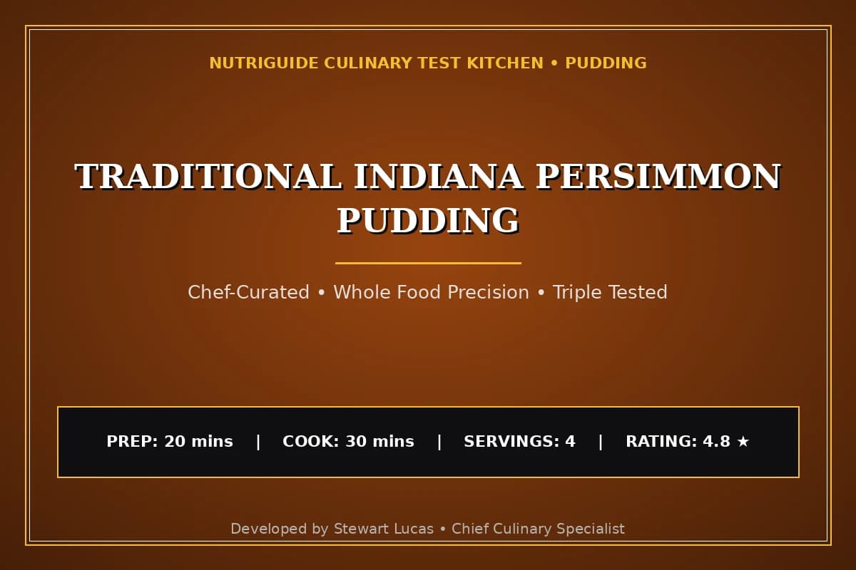 Traditional Indiana Persimmon Pudding