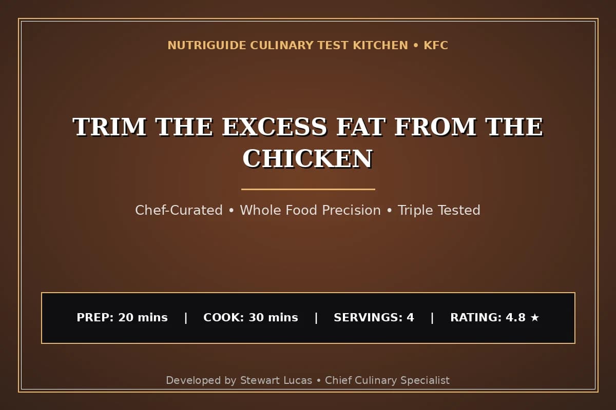 Trim The Excess Fat From The Chicken
