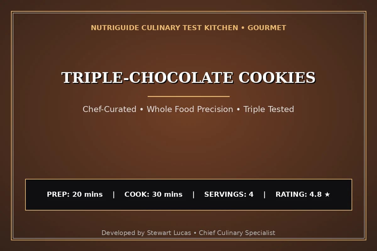 Triple-Chocolate Cookies