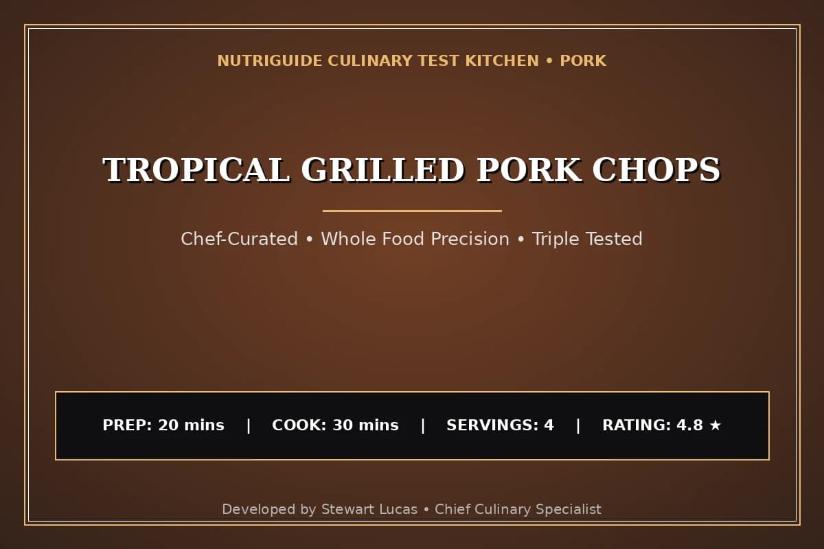 Tropical Grilled Pork Chops