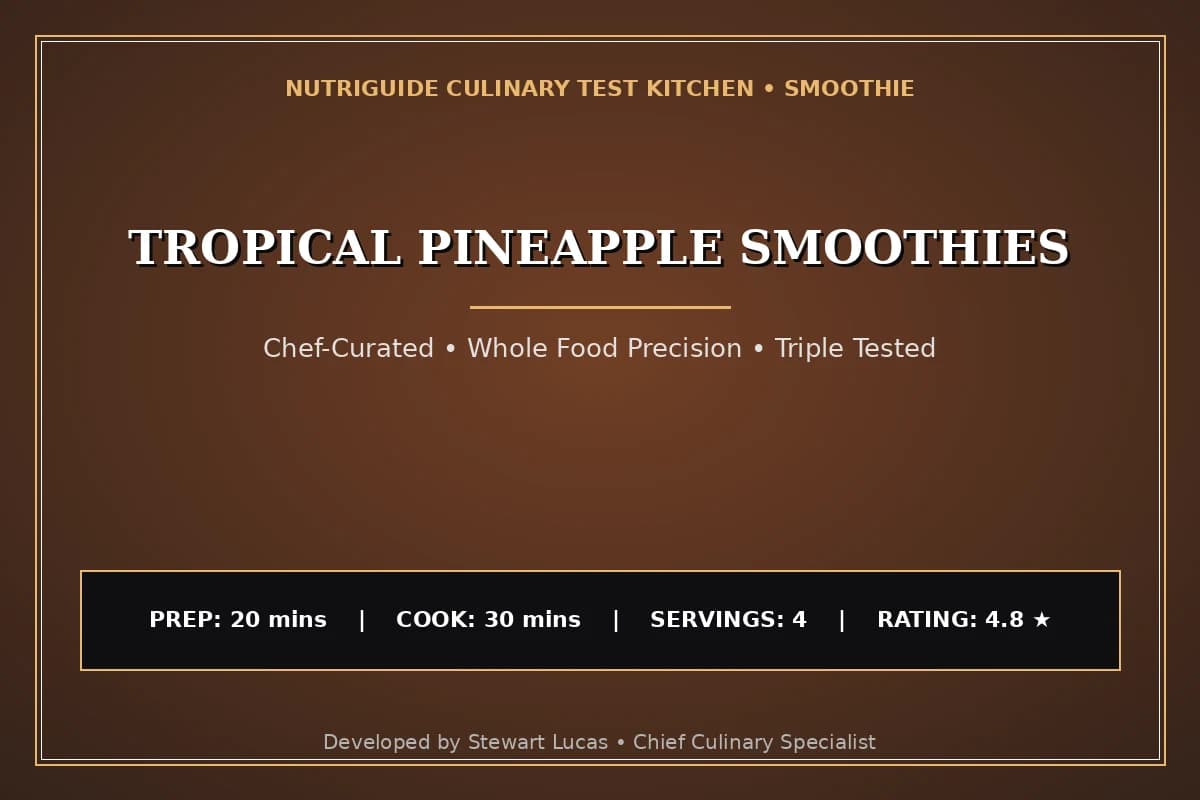 Tropical Pineapple Smoothies