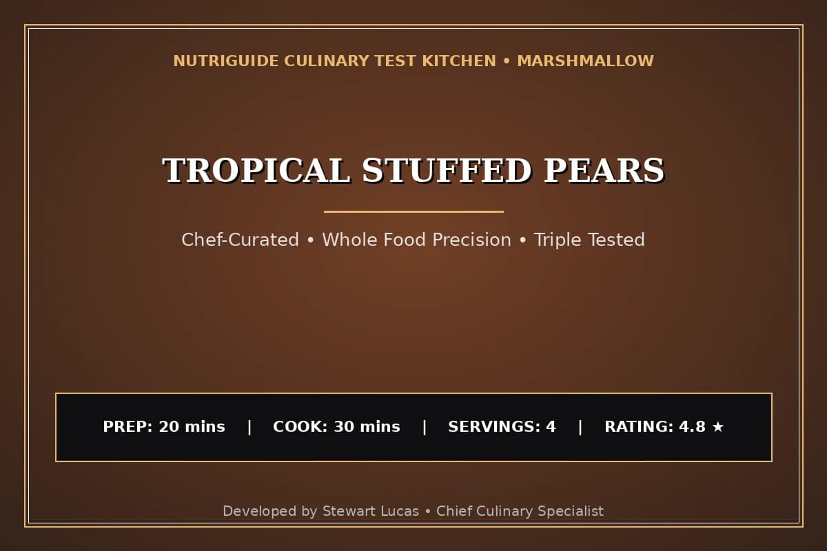 Tropical Stuffed Pears