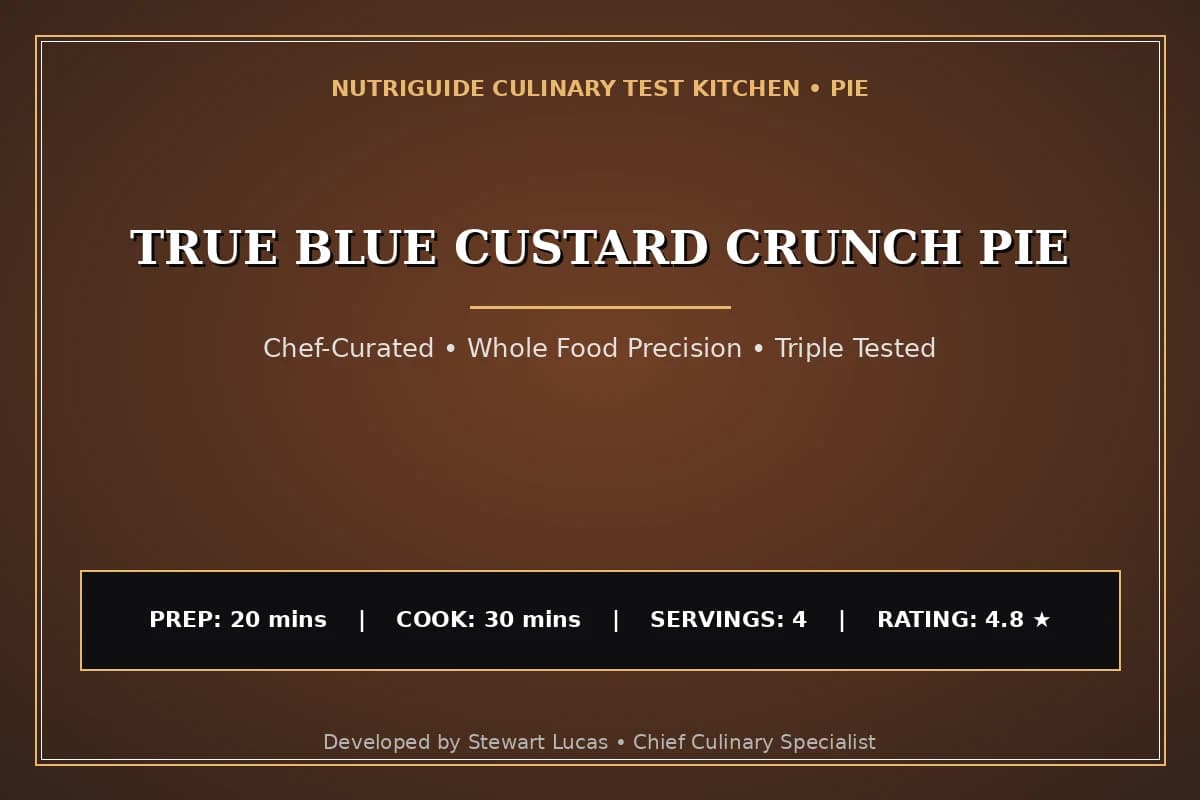 True Blue Custard Crunch Pie