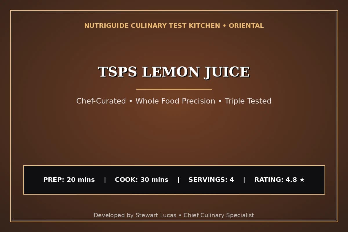 Tsps Lemon Juice