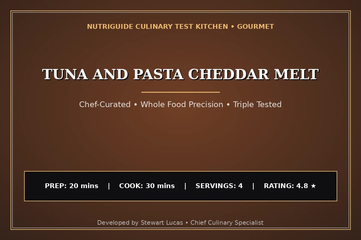 Tuna And Pasta Cheddar Melt