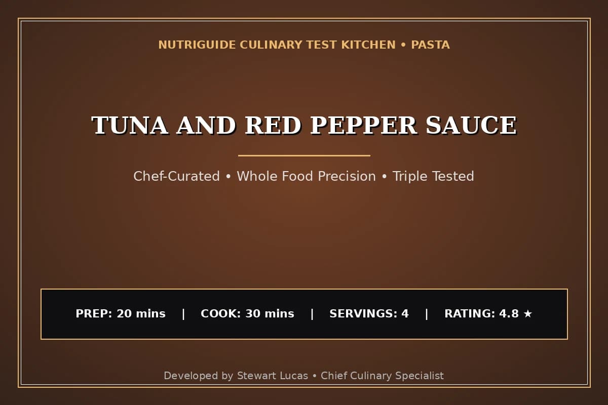 Tuna And Red Pepper Sauce