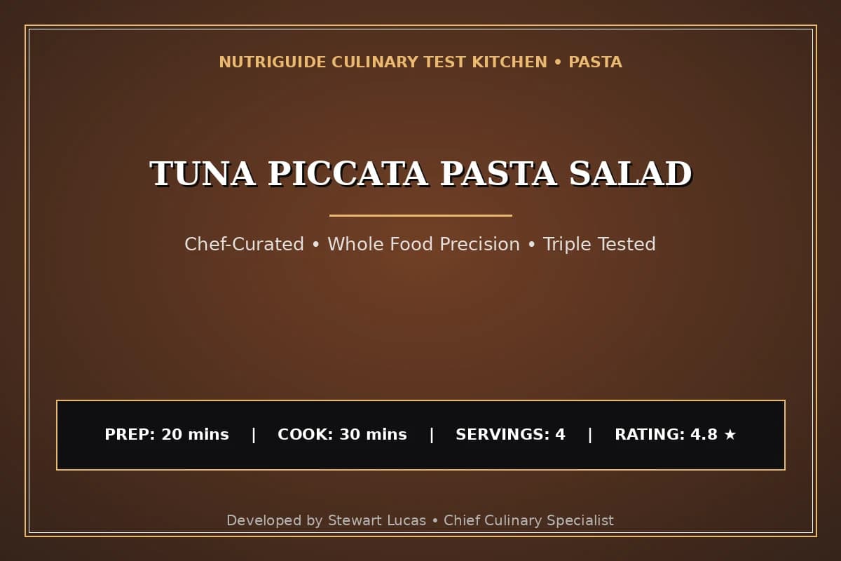 Tuna Piccata Pasta Salad