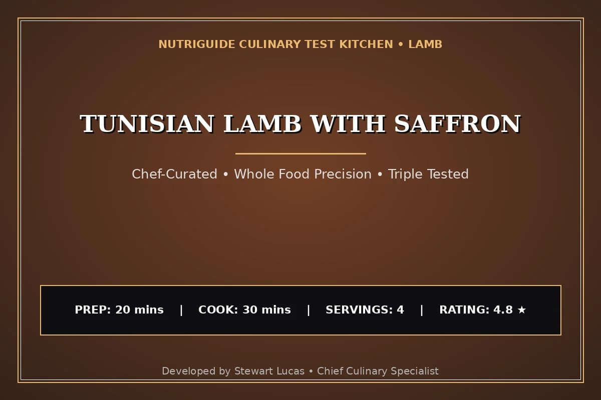 Tunisian Lamb With Saffron