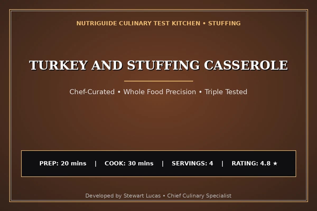 Turkey And Stuffing Casserole