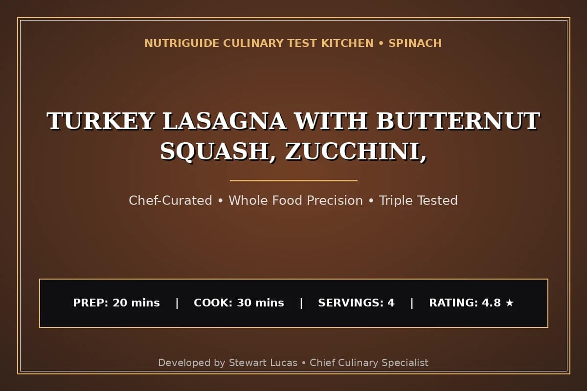 Turkey Lasagna With Butternut Squash, Zucchini,