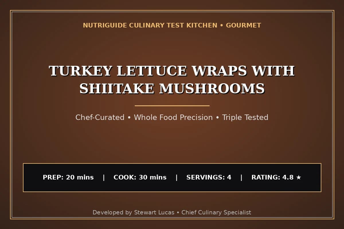 Turkey Lettuce Wraps With Shiitake Mushrooms