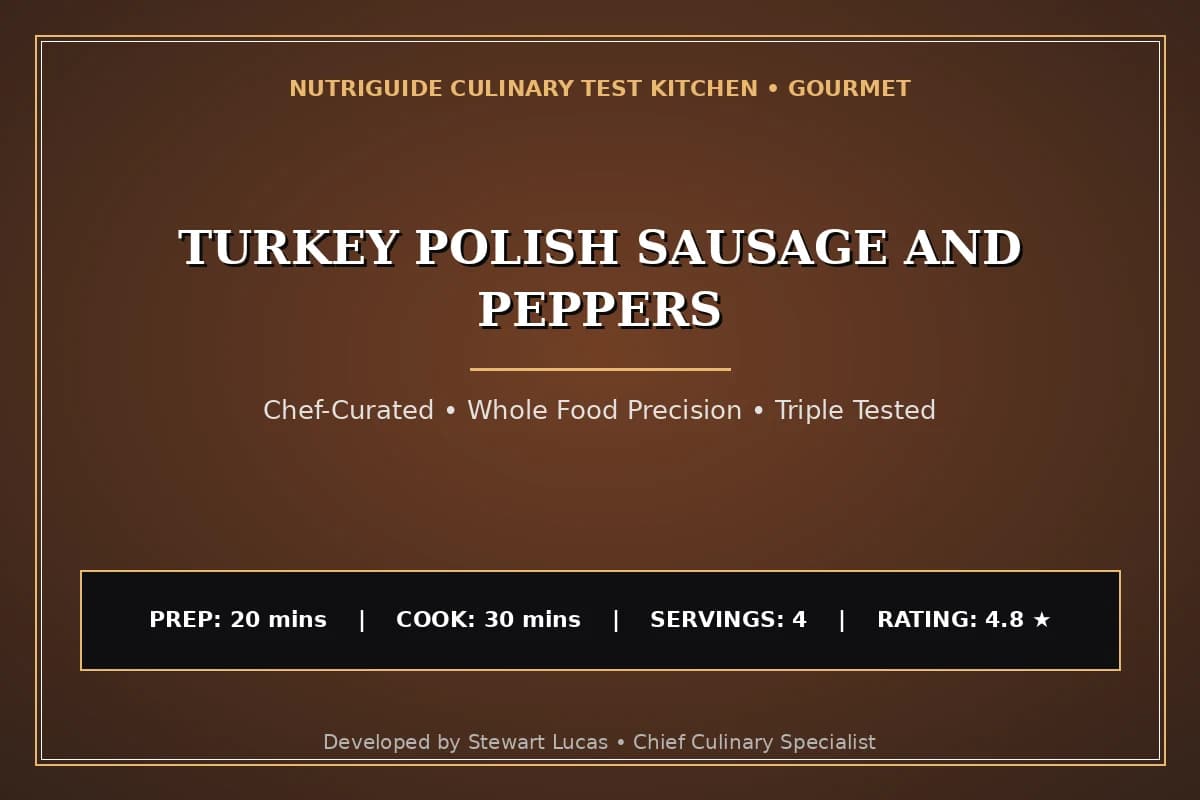 Turkey Polish Sausage And Peppers