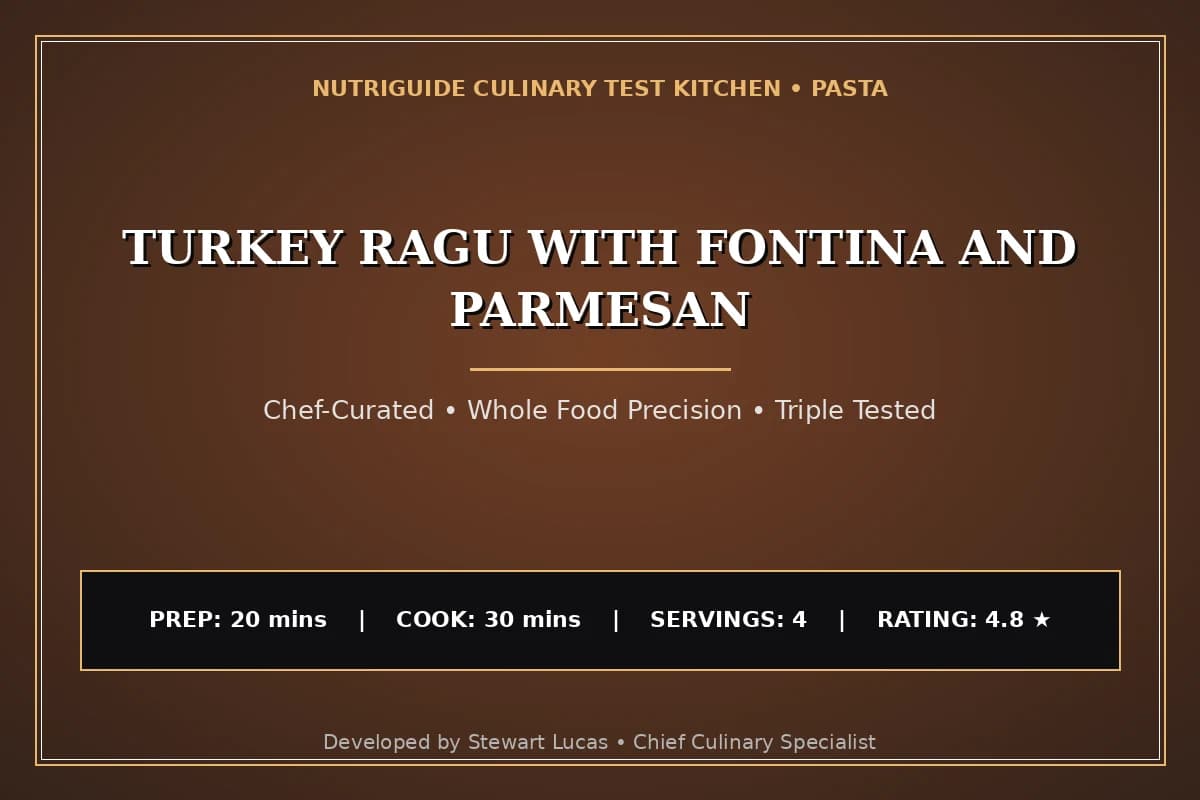 Turkey Ragu With Fontina And Parmesan
