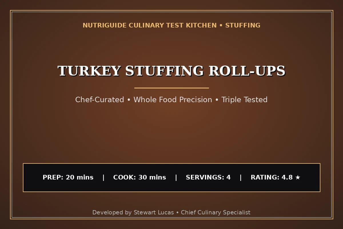 Turkey Stuffing Roll-Ups