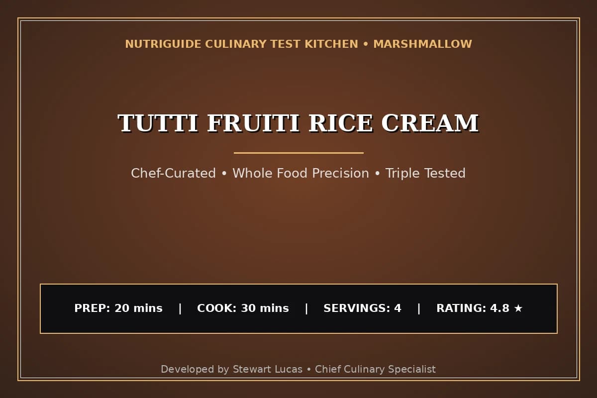 Tutti Fruiti Rice Cream