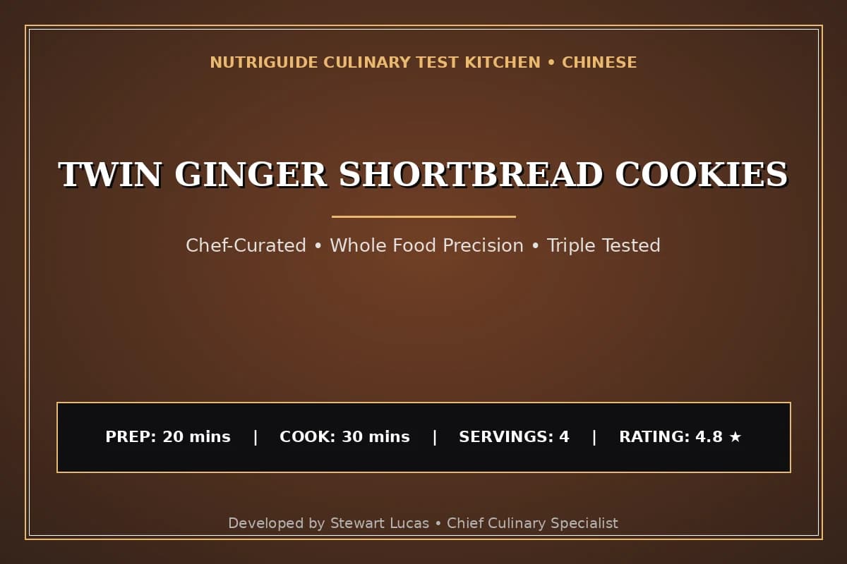 Twin Ginger Shortbread Cookies