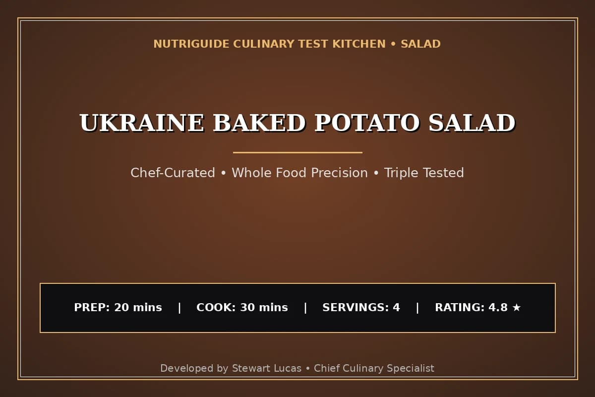 Ukraine Baked Potato Salad