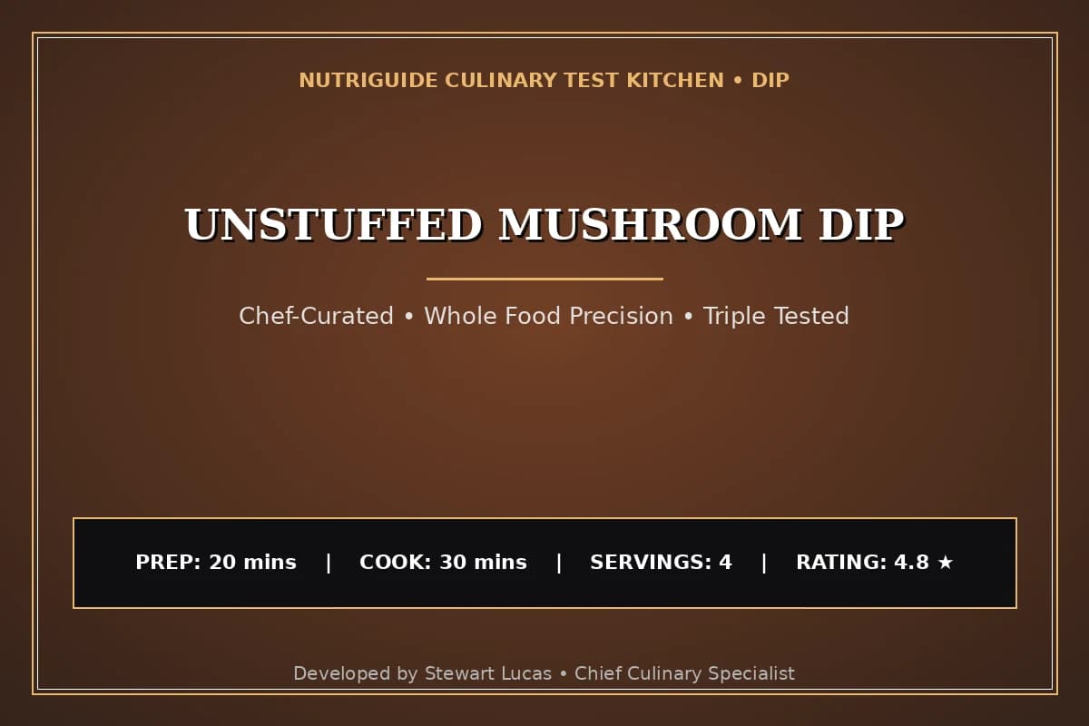 Unstuffed Mushroom Dip