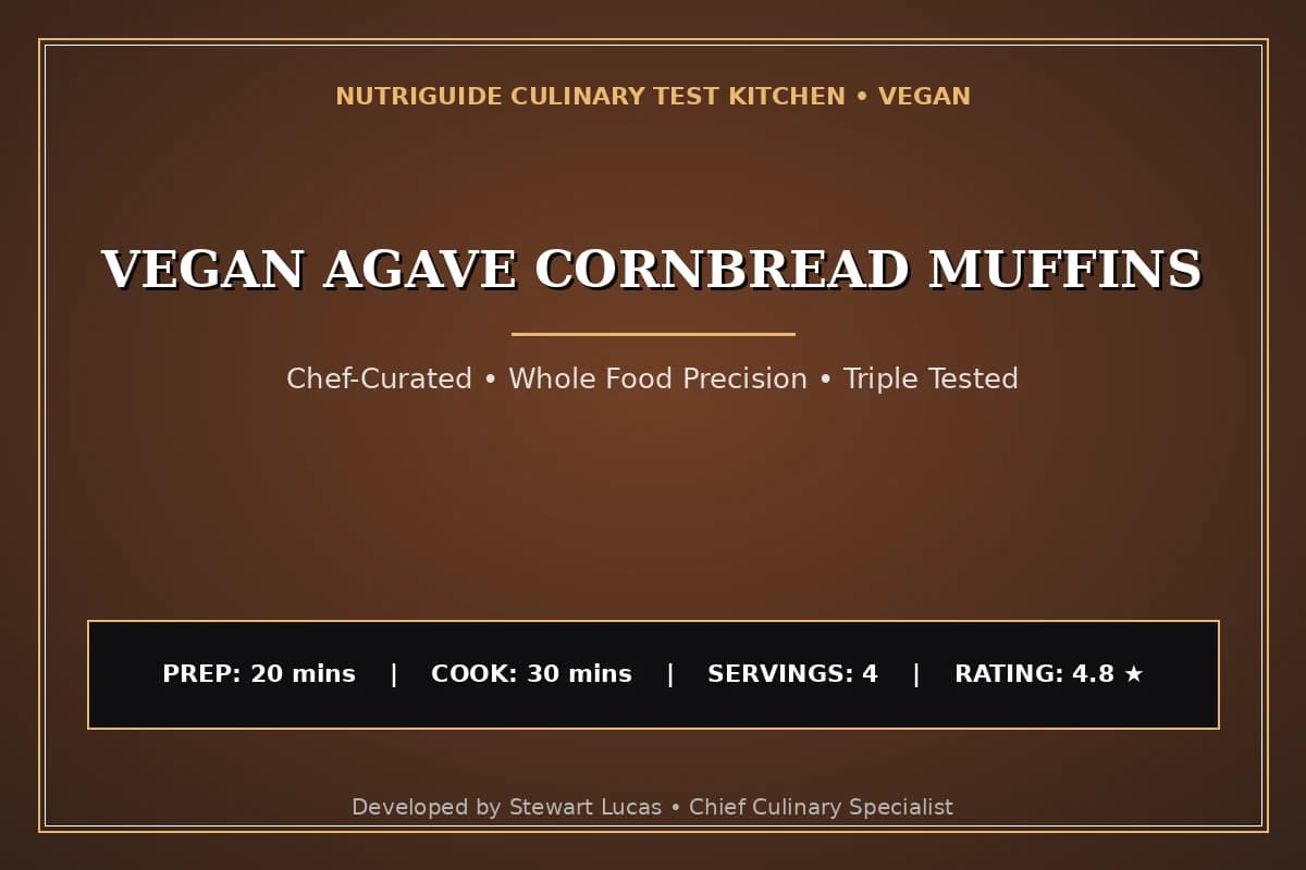 Vegan Agave Cornbread Muffins