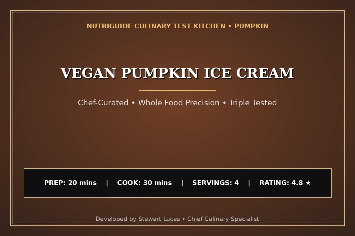 Vegan Pumpkin Ice Cream