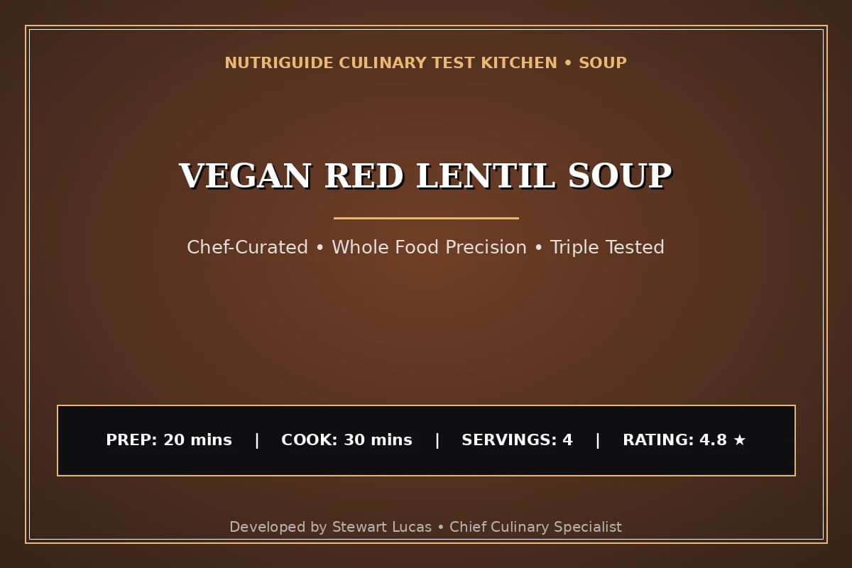 Vegan Red Lentil Soup