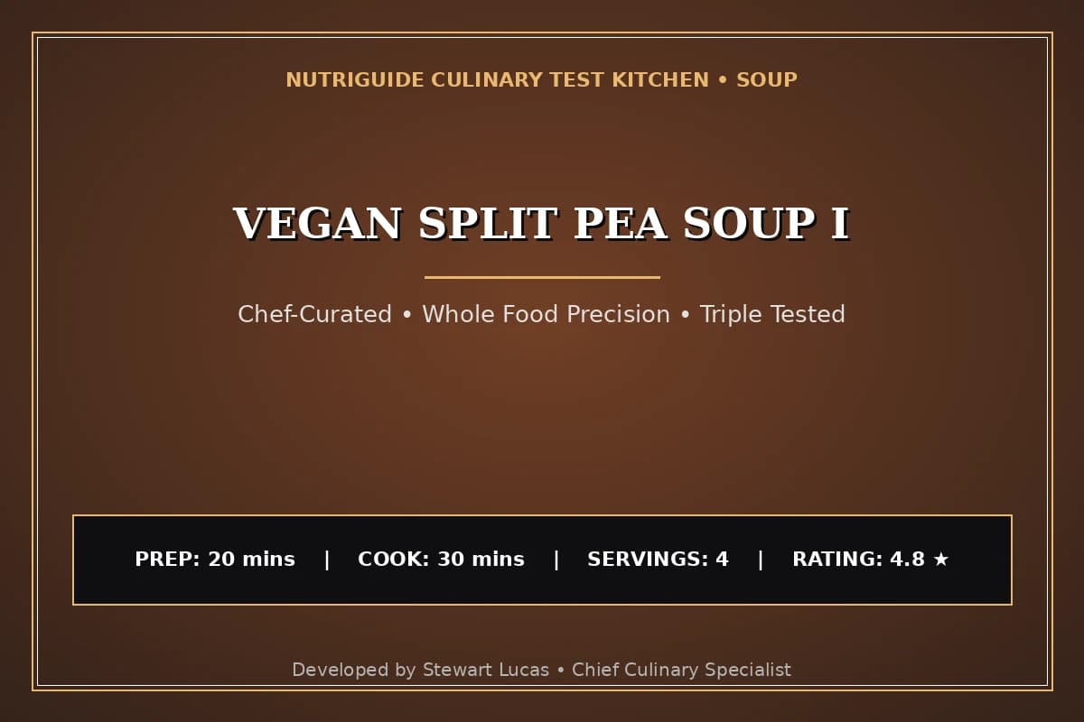 Vegan Split Pea Soup I