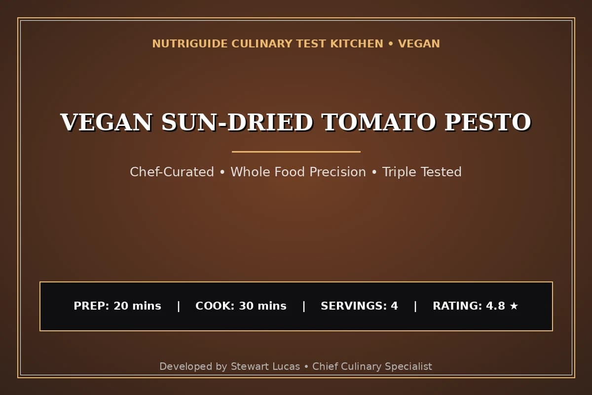 Vegan Sun-Dried Tomato Pesto