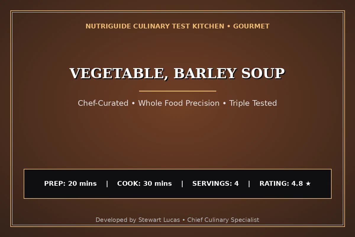 Vegetable, Barley Soup