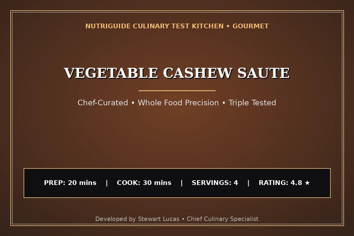 Vegetable Cashew Saute