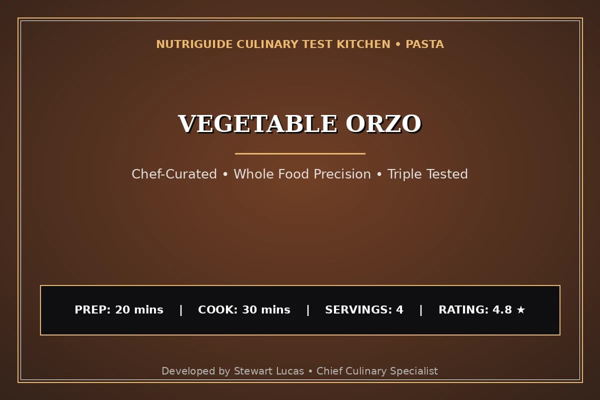 Vegetable Orzo