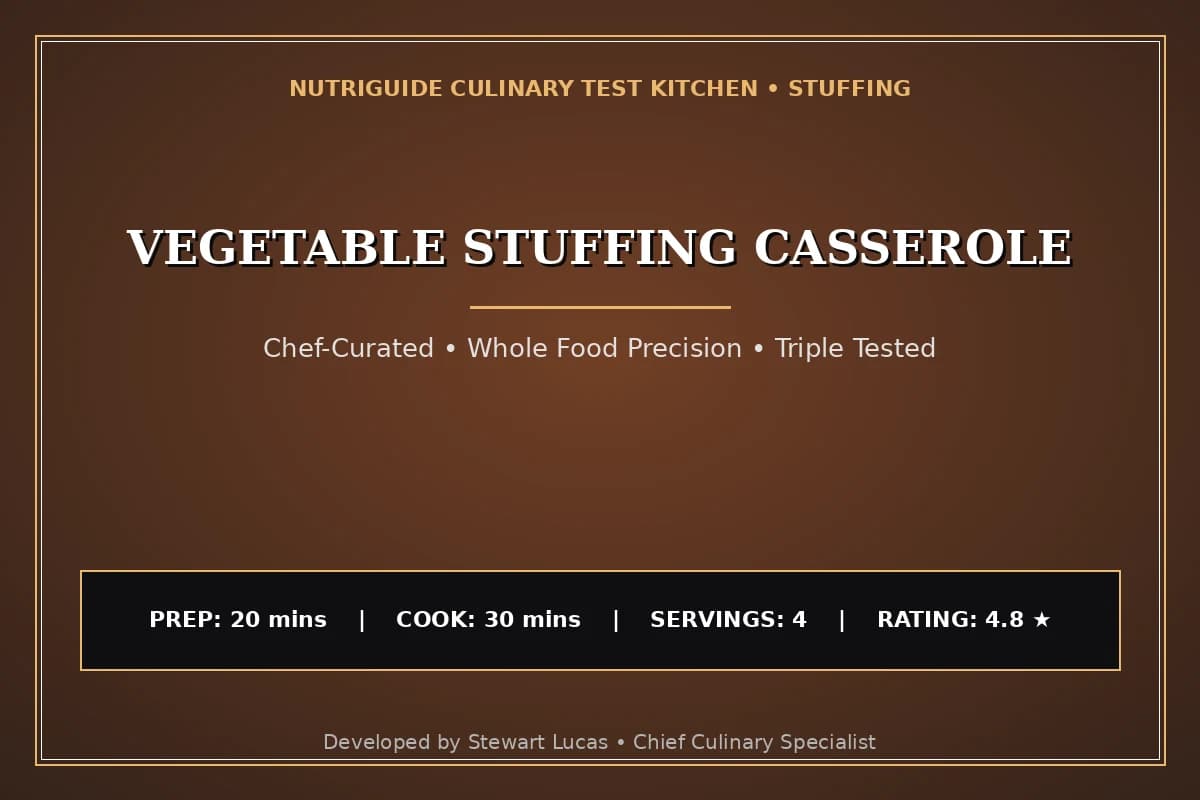 Vegetable Stuffing Casserole