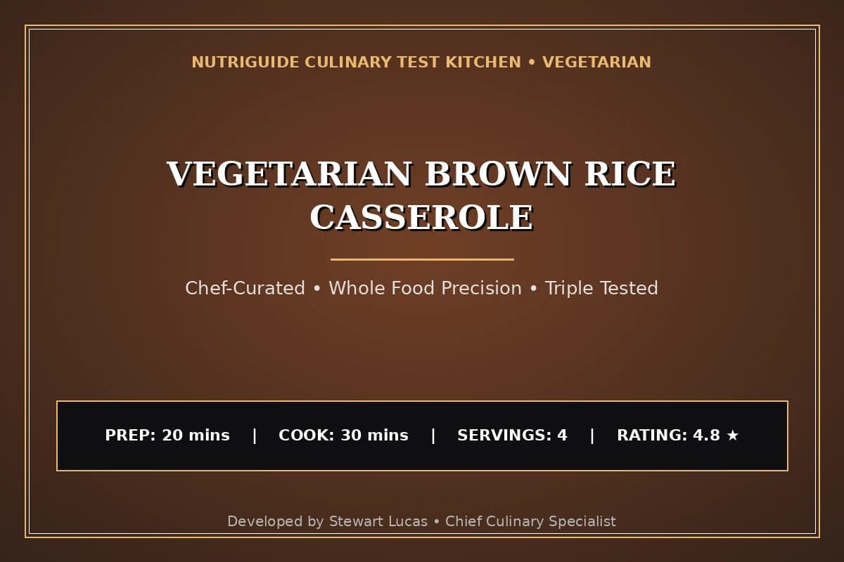 Vegetarian Brown Rice Casserole