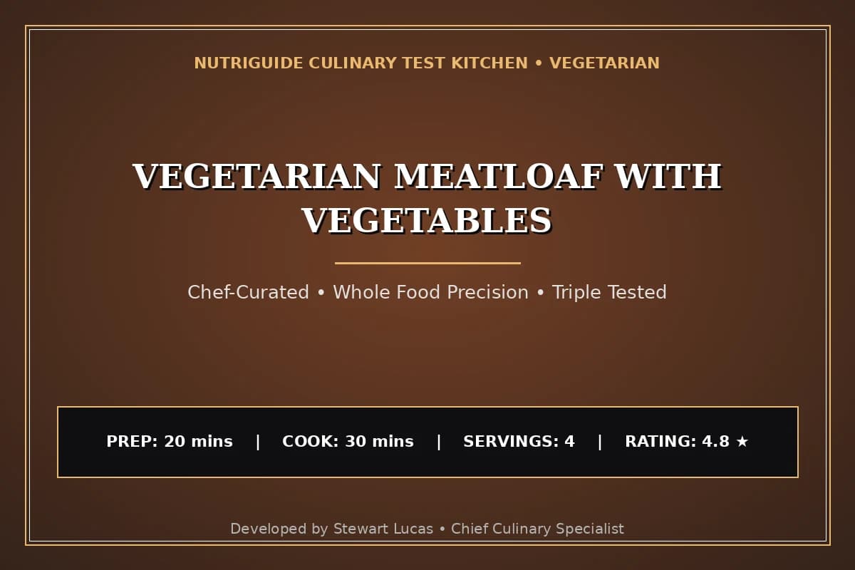 Vegetarian Meatloaf With Vegetables