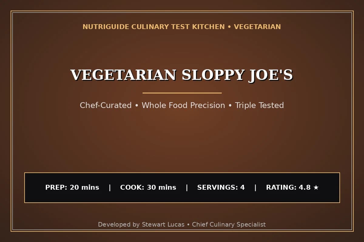 Vegetarian Sloppy Joe'S