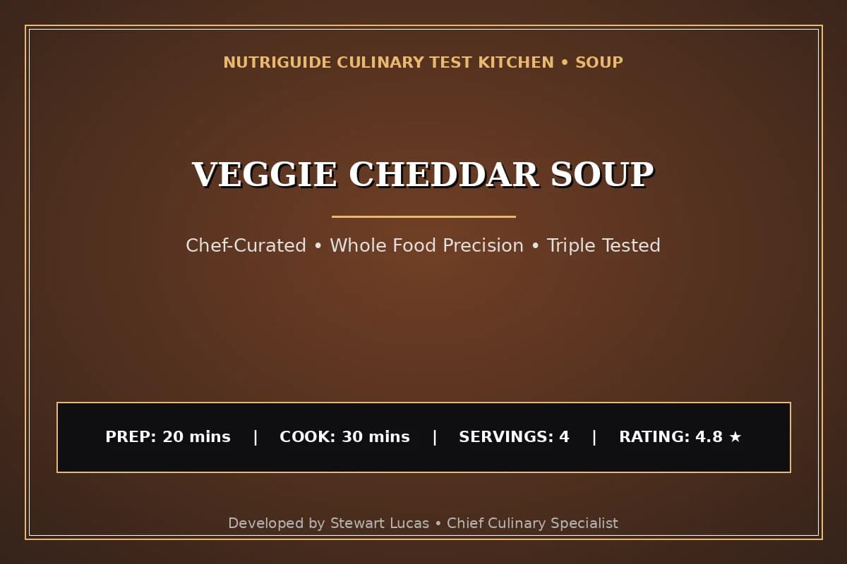 Veggie Cheddar Soup