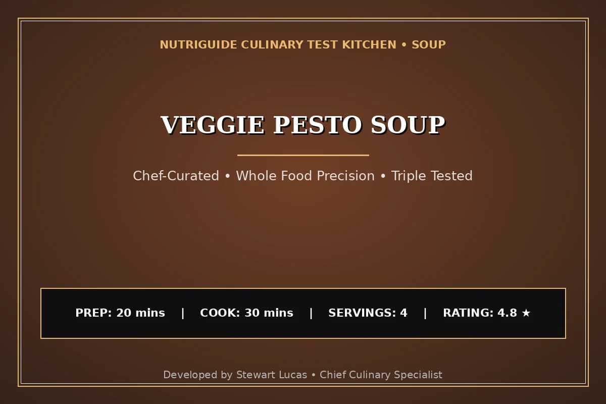 Veggie Pesto Soup