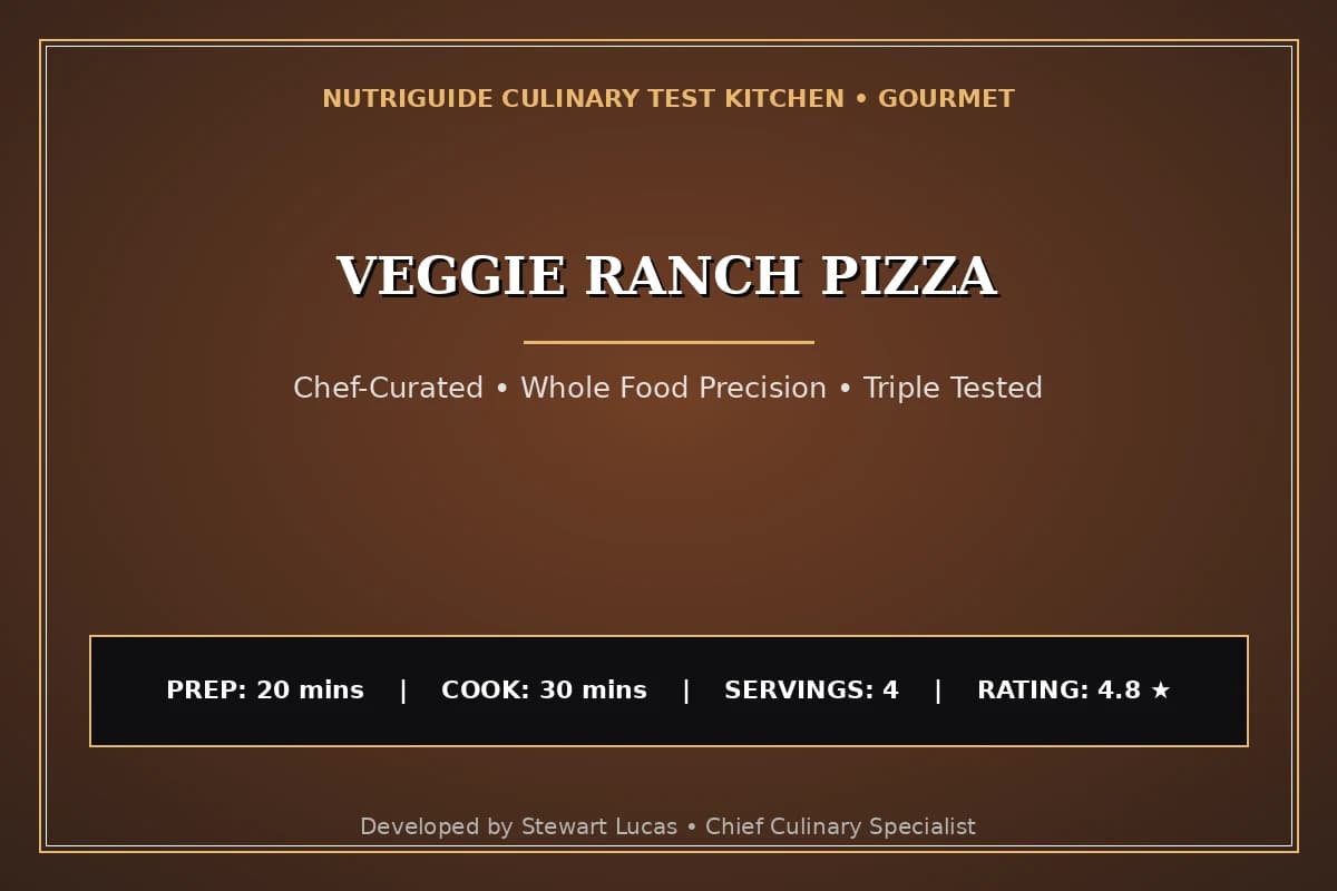 Veggie Ranch Pizza