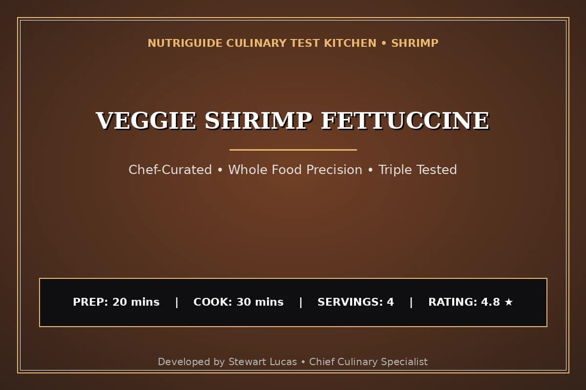 Veggie Shrimp Fettuccine